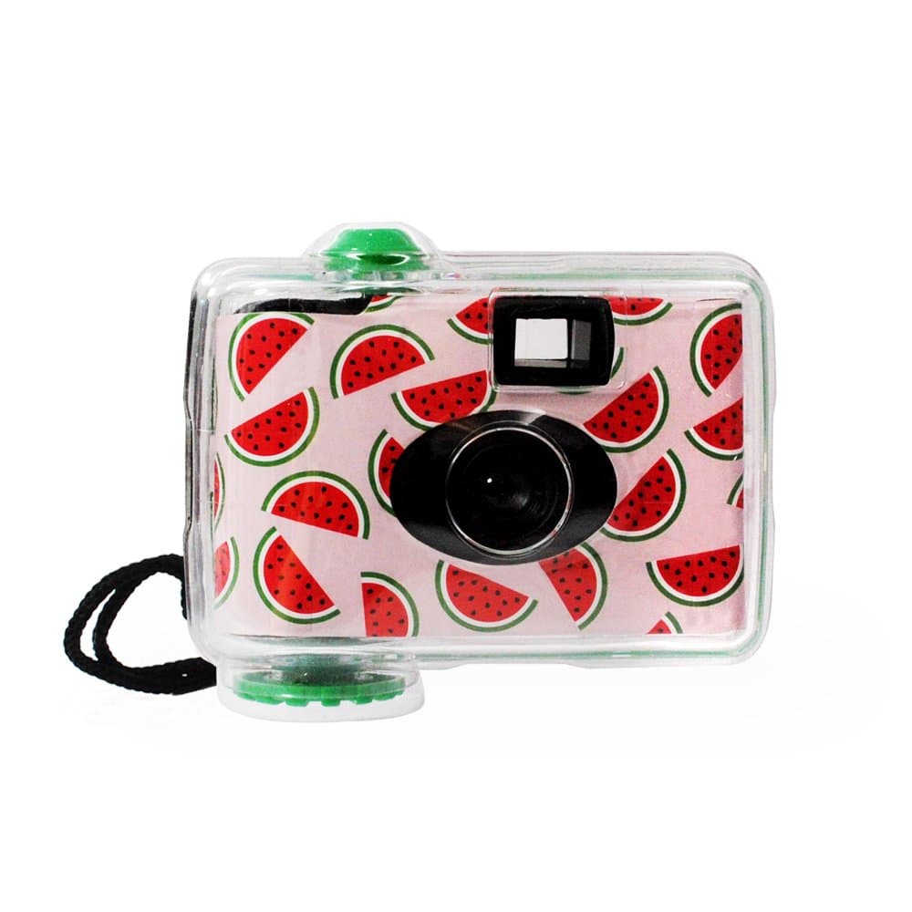 LMNT Disposable Underwater Camera, Waterproof Disposable Camera,Throwaway Camera up to 16ft with 17 exposures 35mm film (Watermelon)