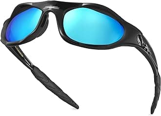 Youth Sports Polarized Sunglasses for Boys Kids Teens Age 8-16 Baseball Wrap Around UV400 Glasses