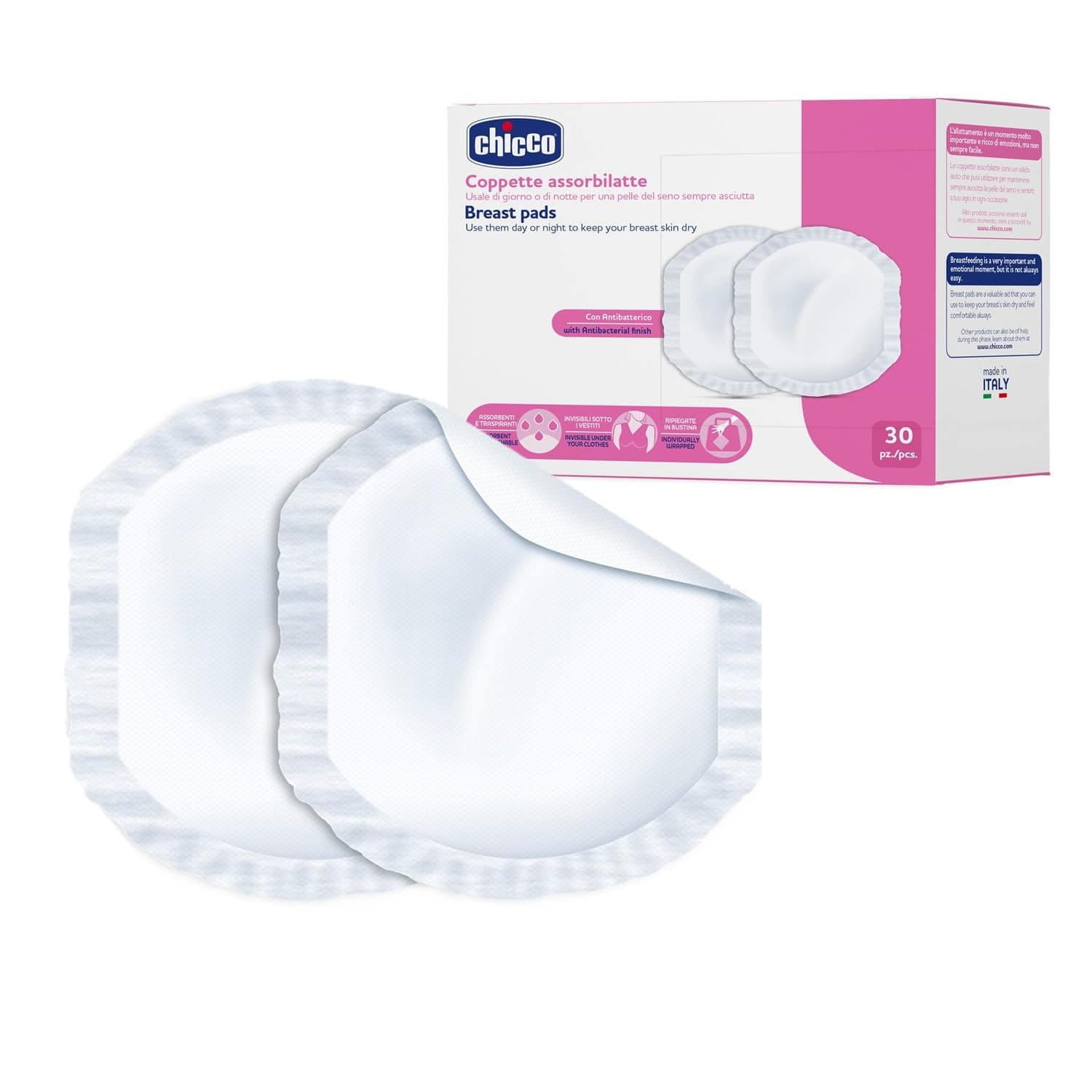 Antibacterial Breast Pads, 30 Pieces