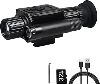 Digital Night Vision Monocular HD 1080P Infrared Night Vision Scope with 5X AI Zoom Video Recording, Hunting Night Vision Camera for Surveillance & Wildlife Observation