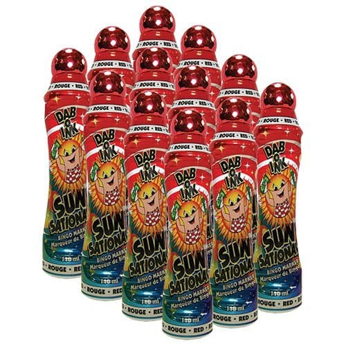 Sunsational One Dozen 4oz Red Bingo Dauber