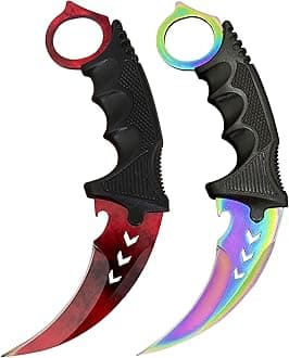 Karambit Knife Fixed Blade Knife Karambit Knife with Sheath and Cord Suitable for Hunting Camping Field Survival and Collection(RECO)