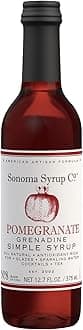 Sonoma Syrup Co Pomegranate Grenadine Simple Syrup, 12.7 oz for Cocktails, Tea, and Baking