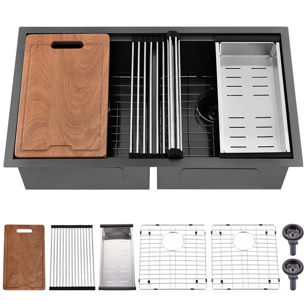 Double Undermount Kitchen Sink