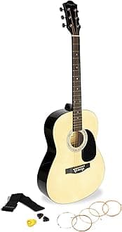 Martin SmithAcoustic Guitar with Guitar Strings, Guitar Plectrums & Guitar Strap