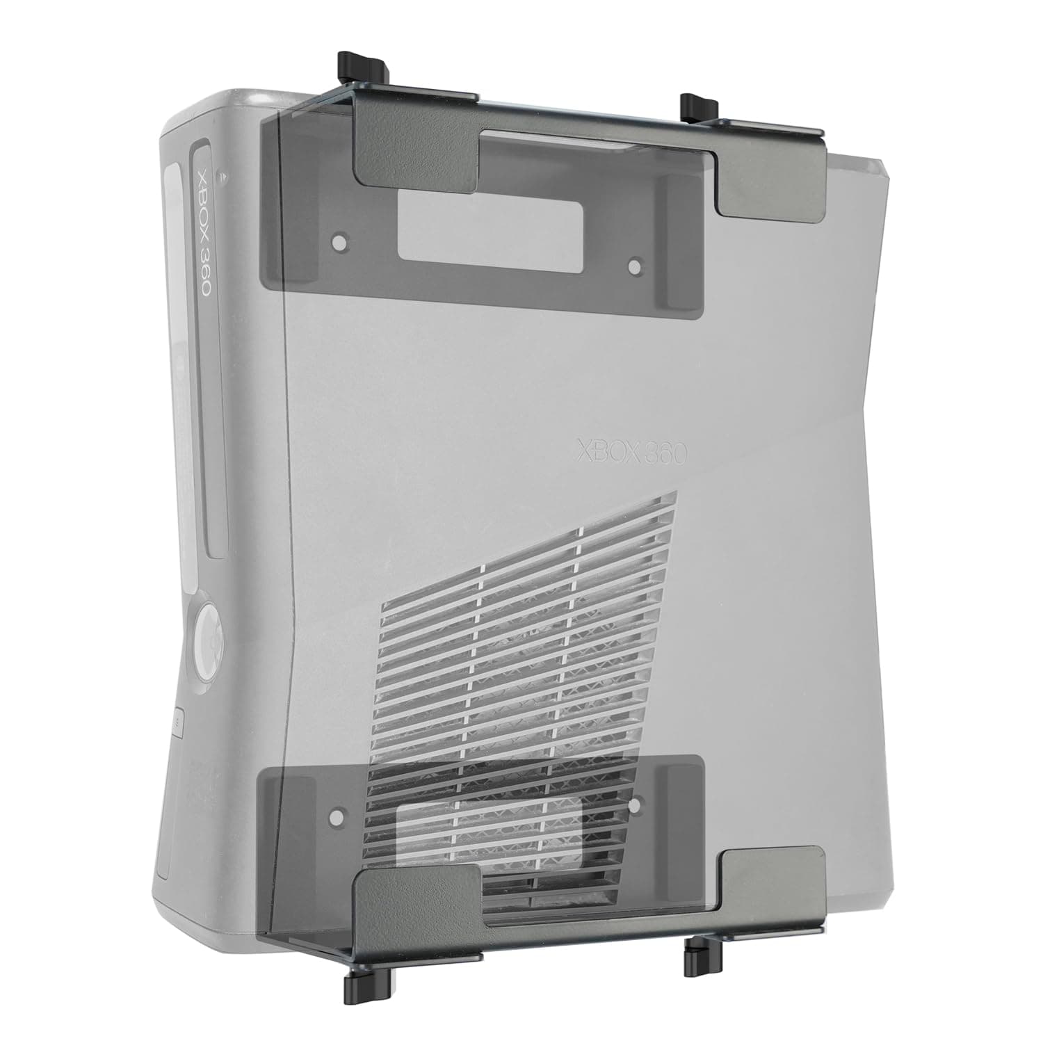 Monzlteck Adjustable Wall and Under Desk Mount Bracket for Gaming Consoles（Xbox 360,ONE,PS5 Slim,PS4,PS3, DVD Players,Cable Box, PC and More, Mounting Template Include