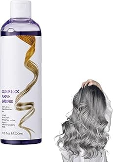 300ml Intensive Silver Shampoo, Anti-Yellow Purple Toning Shampoo, Neutralizes Brassy Tones for Blonde, Silver and Highlighted Hair