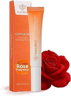 modelones Cuticle Oil Pen Rose for Growth and Strength Nail Growth Oil Cuticle Softener Quick Dry Nail Care Moisturize and Strengthen Damaged Nails 10ml 0.34Fl Oz