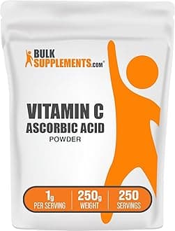 com Ascorbic Acid Powder | Vitamin C Supplement, 1g per Serving, 250g