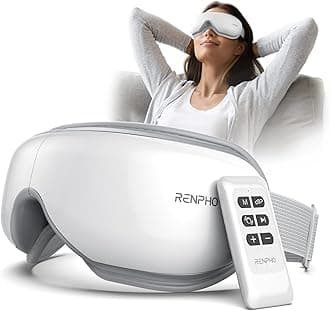 Eye Massager with Heat, Mothers Day Birthday Gifts for Women, Her, Men, Him, FSA Eligible HSA Items Lists, Sleep Mask with Remote Compress, Head Massager for Migraine Relief Stye Eye Eyeris 1