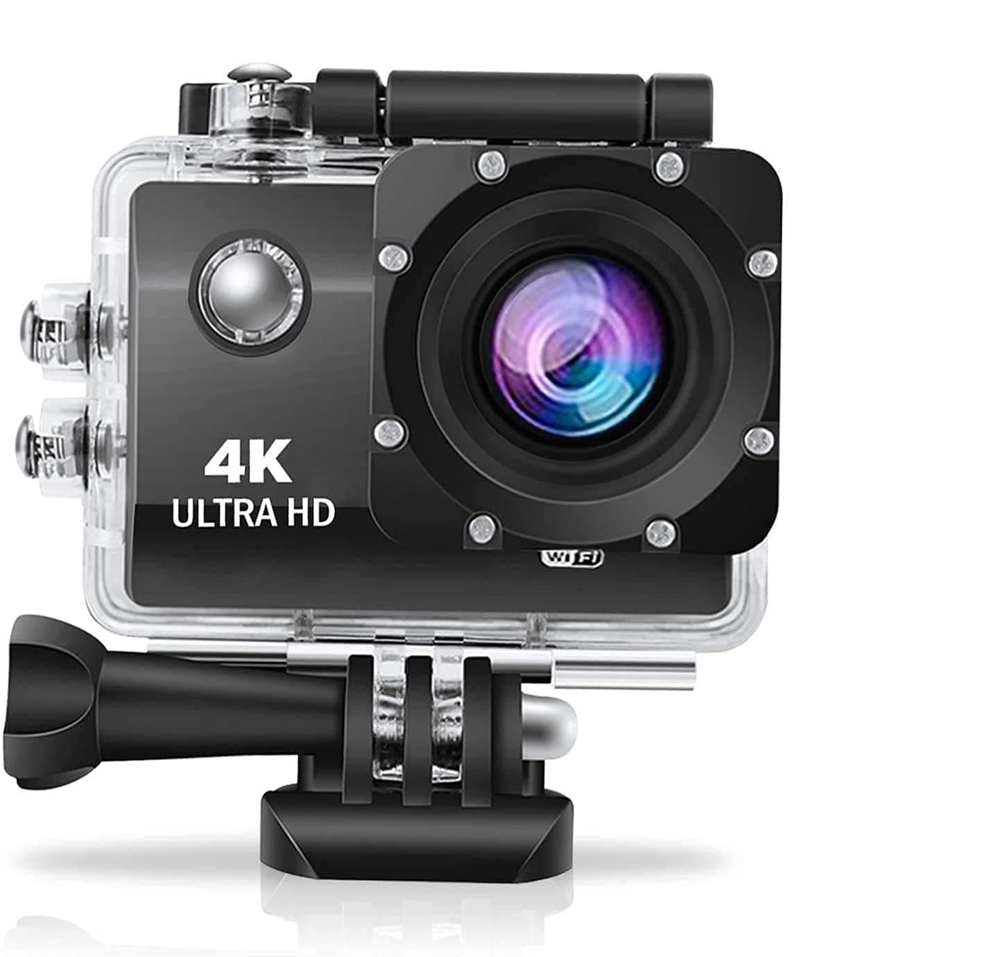 KITRO PLUS 4K 30FPS Action Camera Ultra HD Underwater Camera 170 Degree Wide Angle 98FT Waterproof Camera (4K AC)