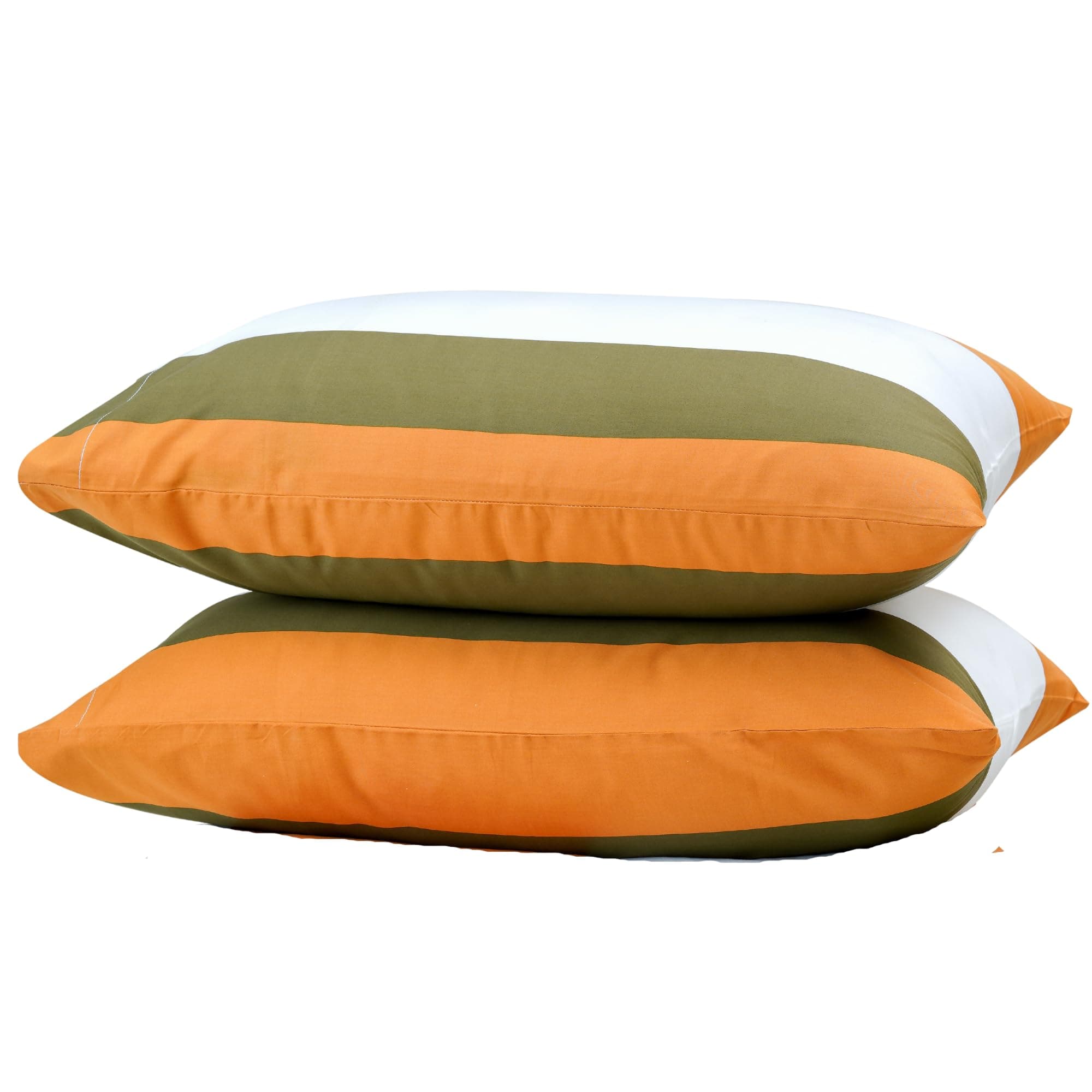 100% Cotton Pillow Covers - 200 Thread Count 100% Long Staple Cotton Pillowcases - Luxurious Sateen Weave, Set of 2 Pillow Cases Only - Soft Hotel Bed Linens - Envelope Closure Pillow Cover 50x75 cm