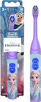 Oral B Pro-Health Jr. Battery Powered Kid's automatic Toothbrush featuring Disney's Frozen, Soft, 1 ct