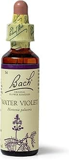 Bach Original Flower Remedies Water Violet, Reach Out To Others, Connect With Others, Emotional Wellness, Natural Flower Essence, 20ml