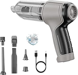 Itutn Wireless Handheld Car Vacuum Cleaner, Portable Cordless Handheld Car Vacuum Cleaner Rechargeable for Car Office Home (Grey)