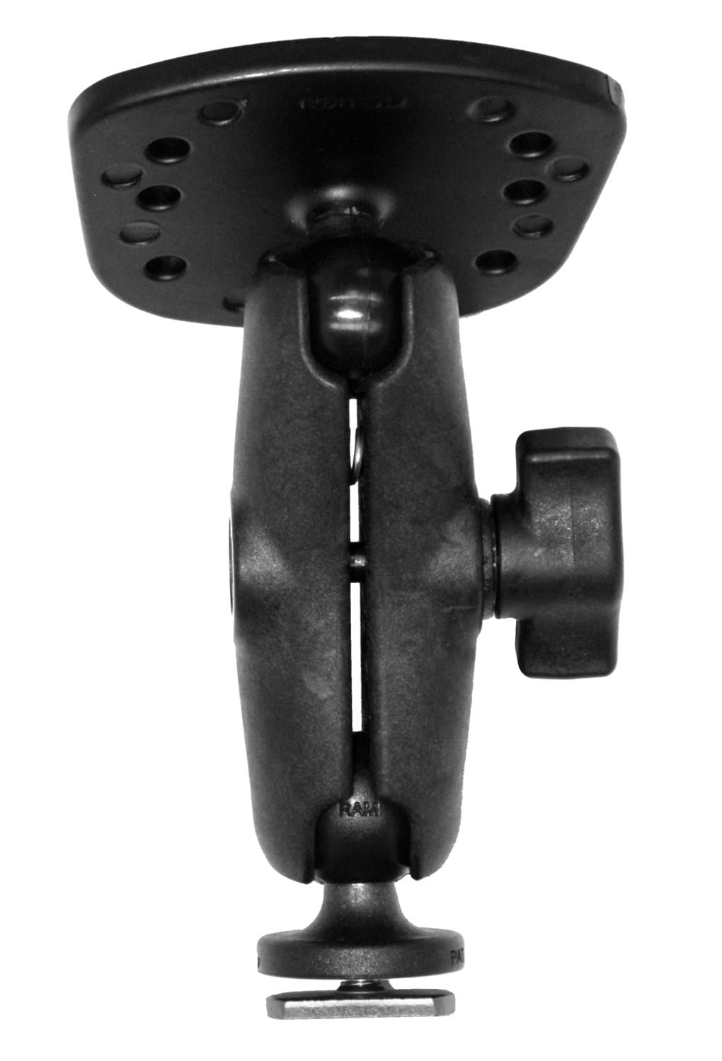 Yak Attack Screwball Combo, Aluminum Base for the Eagle Cuda, FishEasy, Humminbird Piranha & Lowrance X-4 packaged with composite connector and SB1-12 Screwball