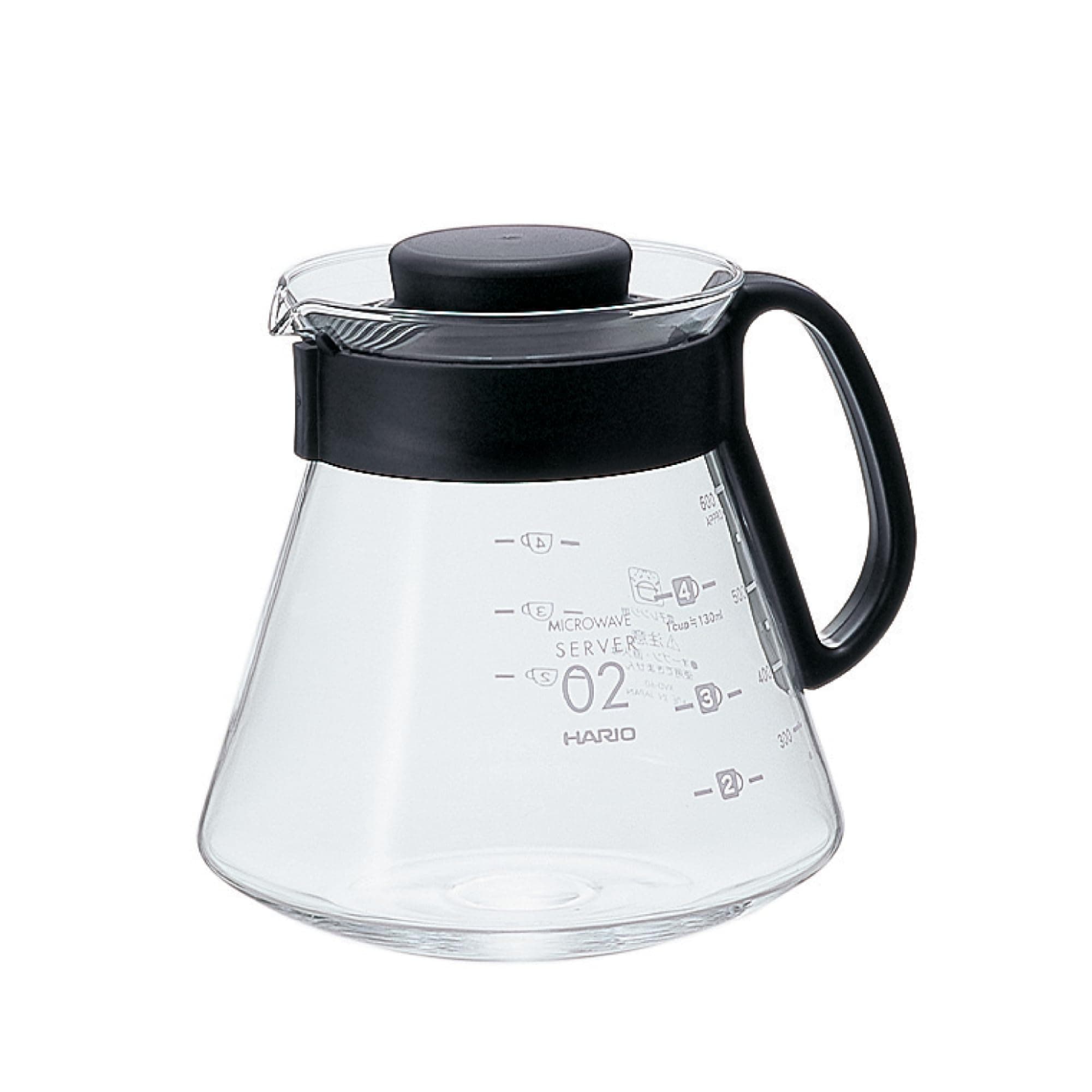 V60 Range Coffee Server 600 ml Black XVD-60B