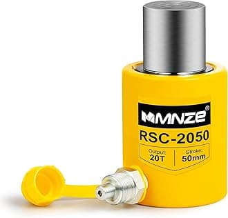 20T 50mm/2" Stroke Hydraulic Cylinder Jack Porta Power Ram Jack Single Acting Lifting Cylinder Retract Automatically for Machinery Ship Bridge Construction