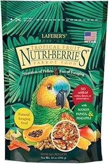 LAFEBER'S Tropical Fruit Nutri-Berries for Parrots, 10-Ounce