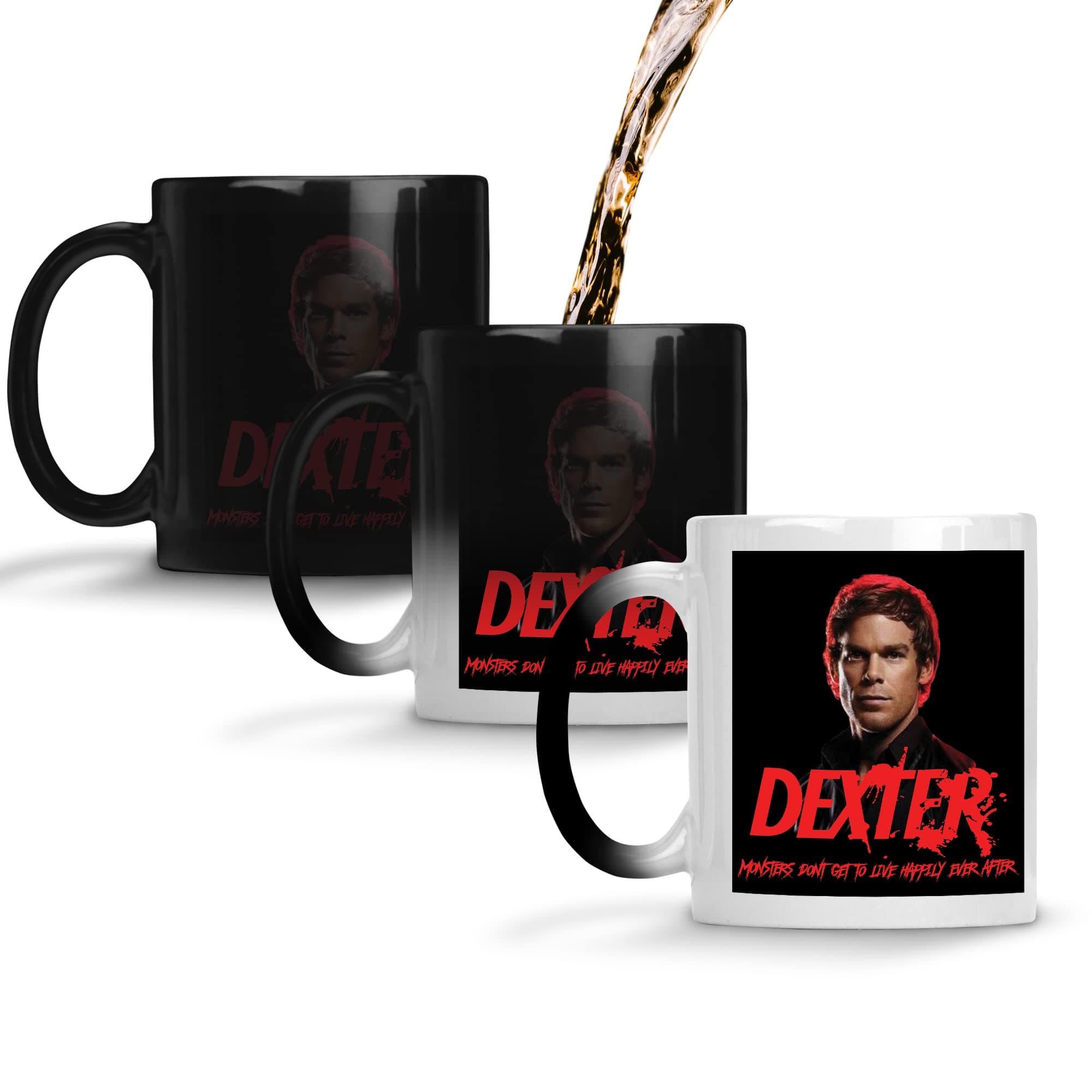 SmartyPants Dexter Colour Changing Mug Tea Coffee Cup - Forensic Technician Scientist Police Murder Mystery Serial Killer Thriller Crime Drama TV Show Gift Present (Colour Changing Prime)