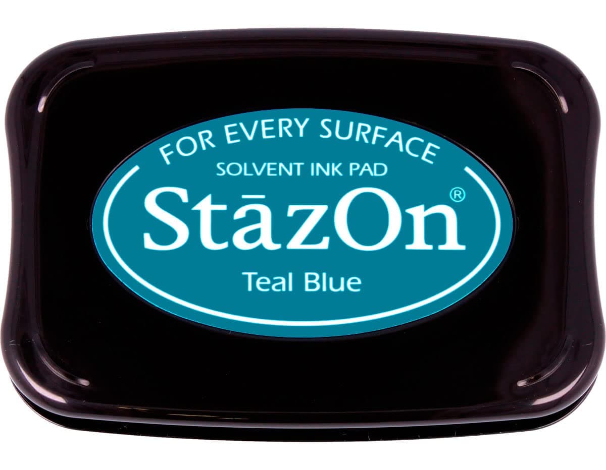 StazOn Ink Pads Tsukineko Multi-Surface Ink Pad, Teal Blue