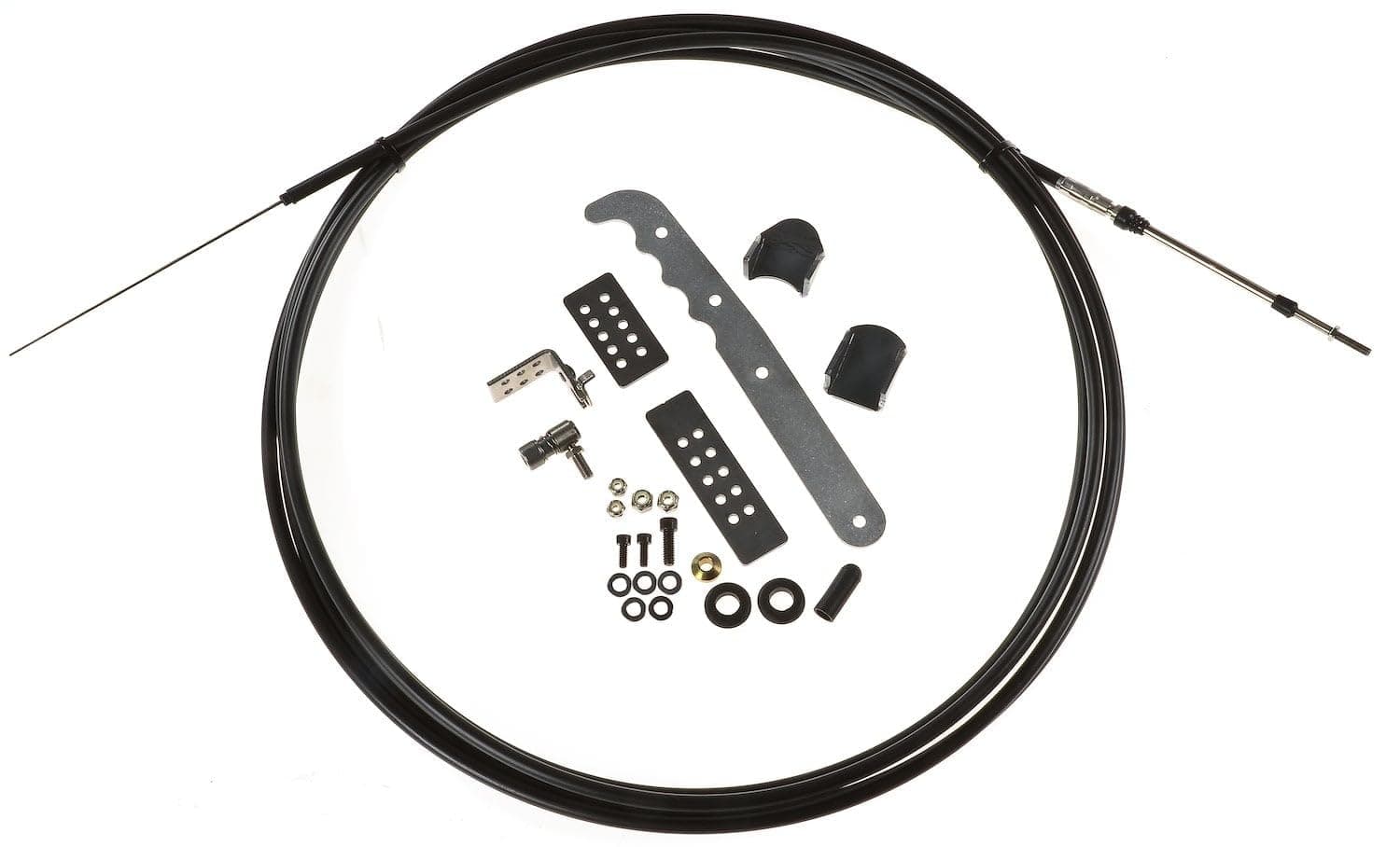 Parachute Release Cable Kit | Made In USA | Includes 18.5' Cable, 9.8" Handle, Quick Release Cable End, Hook Clip Cable Mount, Chassis Mounting Tabs, & Hardware