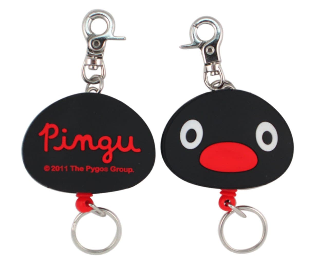 Pingu Face Keychain - Pingu Zip Pull Keychain