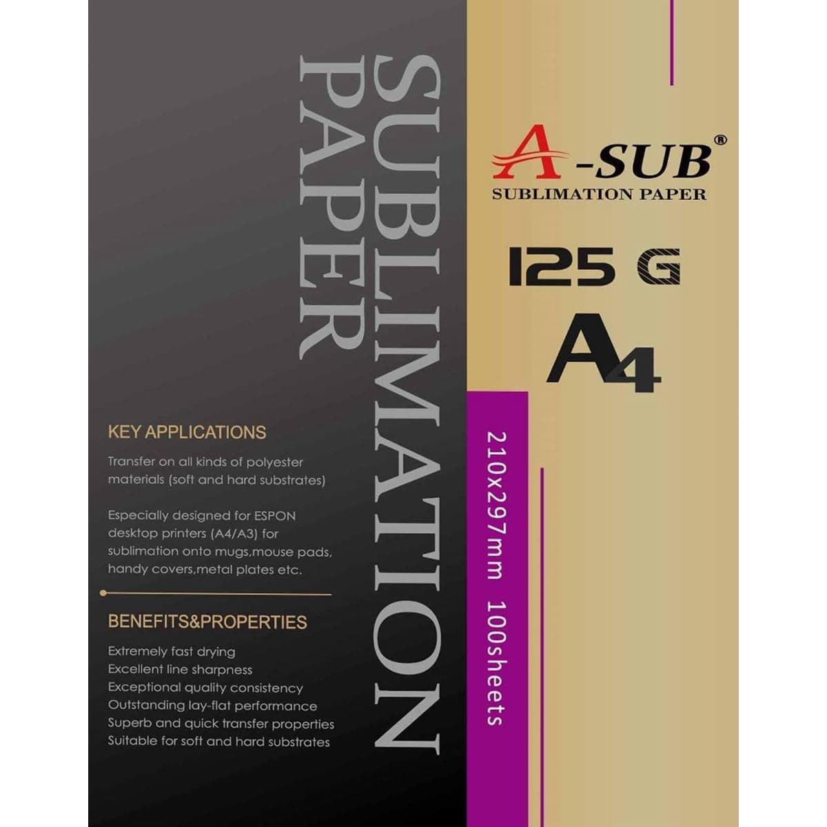 A-SUB Sublimation Paper 8.3" x 11.7"(A4)
