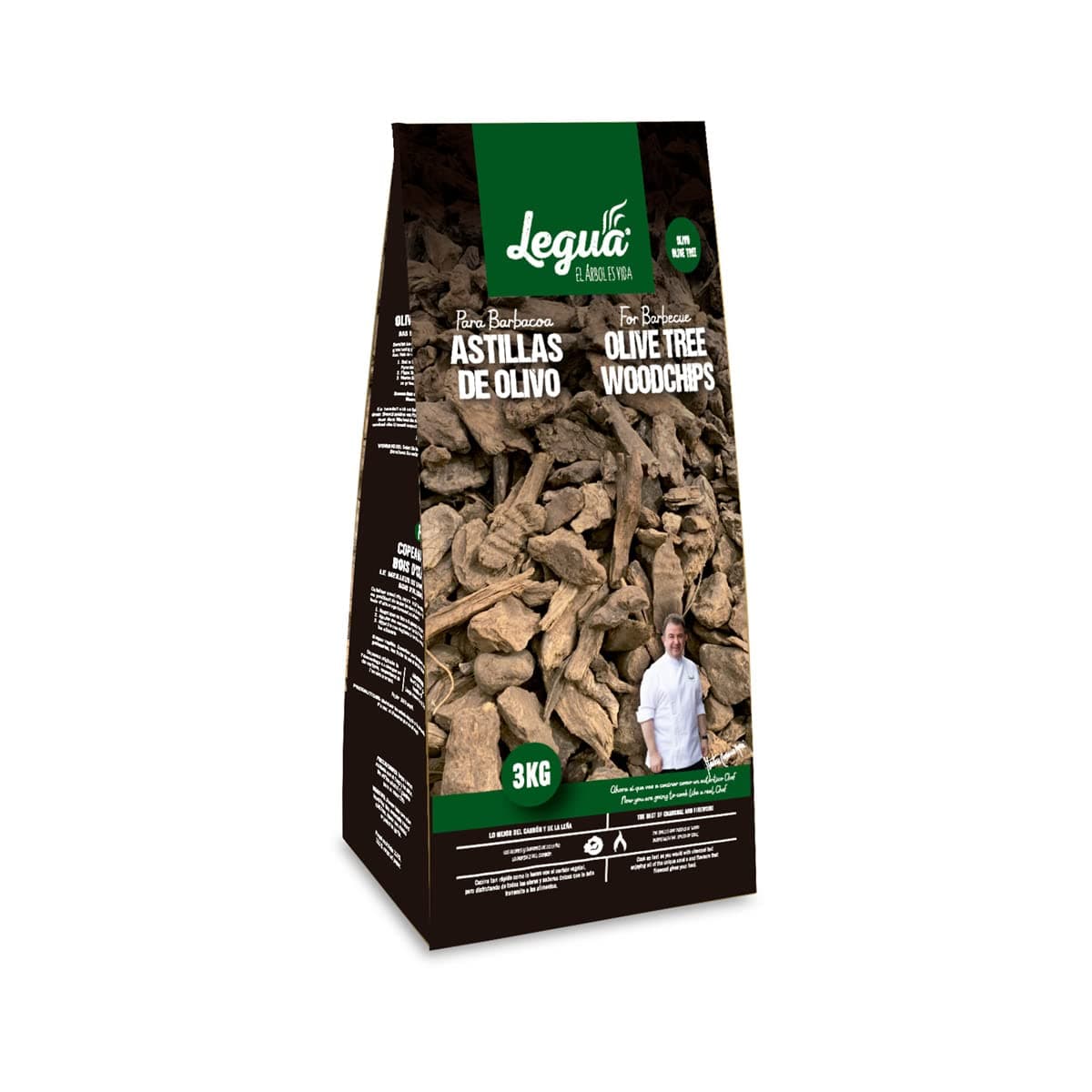 Legua Olive Tree Wood Chips 3kg