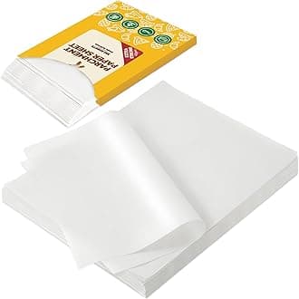 Katbite 350Pcs 9x13 In Parchment Paper Sheets, Heavy Duty White Baking Paper, Non-stick & Oil Proof for Oven, Air Fryer, Grilling, Steaming and Cooking Bread [Advanced Series]