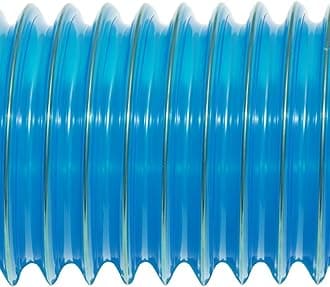 Rubber-Cal 01-203-3.5-12"PVC Flexduct" General Purpose, 3.5"ID x 12' Fully Stretched, Blue