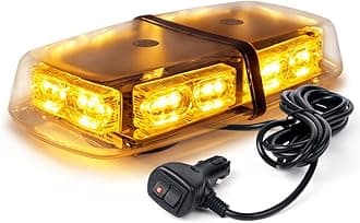 Xprite Amber Yellow 36 LED Rooftop Emergency Strobe Lights Mini Bar 16 Flashi...