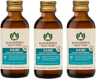 Kasni Cough Syrup with Kanth Sudha | Ayurvedic Cough Syrup | Hot Sip Cough Relief Products for Kids Dry Cough Chronic Cough | Non-Drowsy | Non- Habit Forming| Non-alcoholic | 100 m