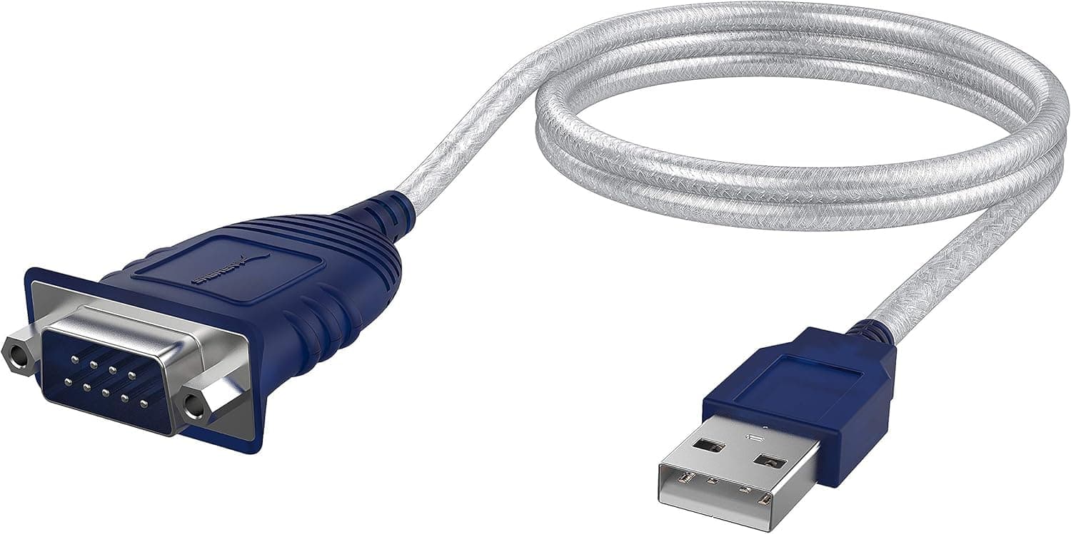 USB 2.0 to Serial (9-Pin) DB-9 RS-232 Converter Cable, Prolific Chipset, - HEXNUTS - , [Windows 10/8.1/8/7/VISTA/XP, Mac OS X 10.6 and Above] 2.5 Feet (CB-DB9P)