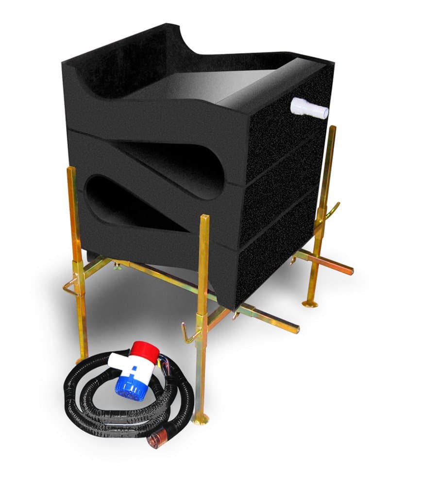 Gold Cube 3 Stack Deluxe Gold Sluice and Accessories - Gold Mining Equipment