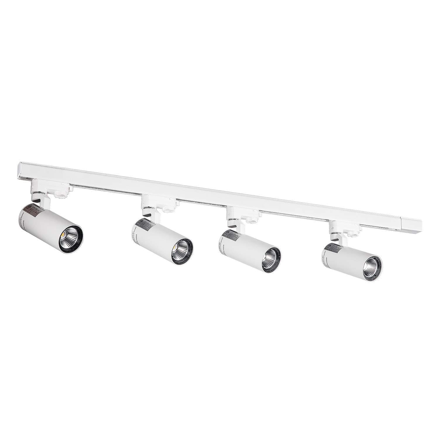 UPO Track Lighting Kit with 4-LED Light, Super Bright with 4500 Lumens High-end Commercial Track Lights, Advanced Material, Easy to Install, ETL & CTEL Certification, White