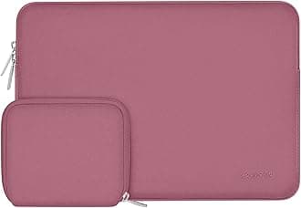 MOSISO Laptop Case 13.3 inch, 13-13.3 inch Laptop Sleeve Bag Compatible with MacBook Air/Pro 13/Pro 14 M5 M4 M3 M2 M1, HP Dell ASUS Lenovo, Neoprene Computer Sleeve Bag with Small Case, Dusty Rose