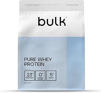 Bulk Pure Whey Protein Powder,Vanilla,23g Protein and 5g BCAAs per Scoop,Whey Concentrate Shake,Low Sugar,Supports Muscle Growth and Repair,Smooth Mixing,Vegetarian,500g