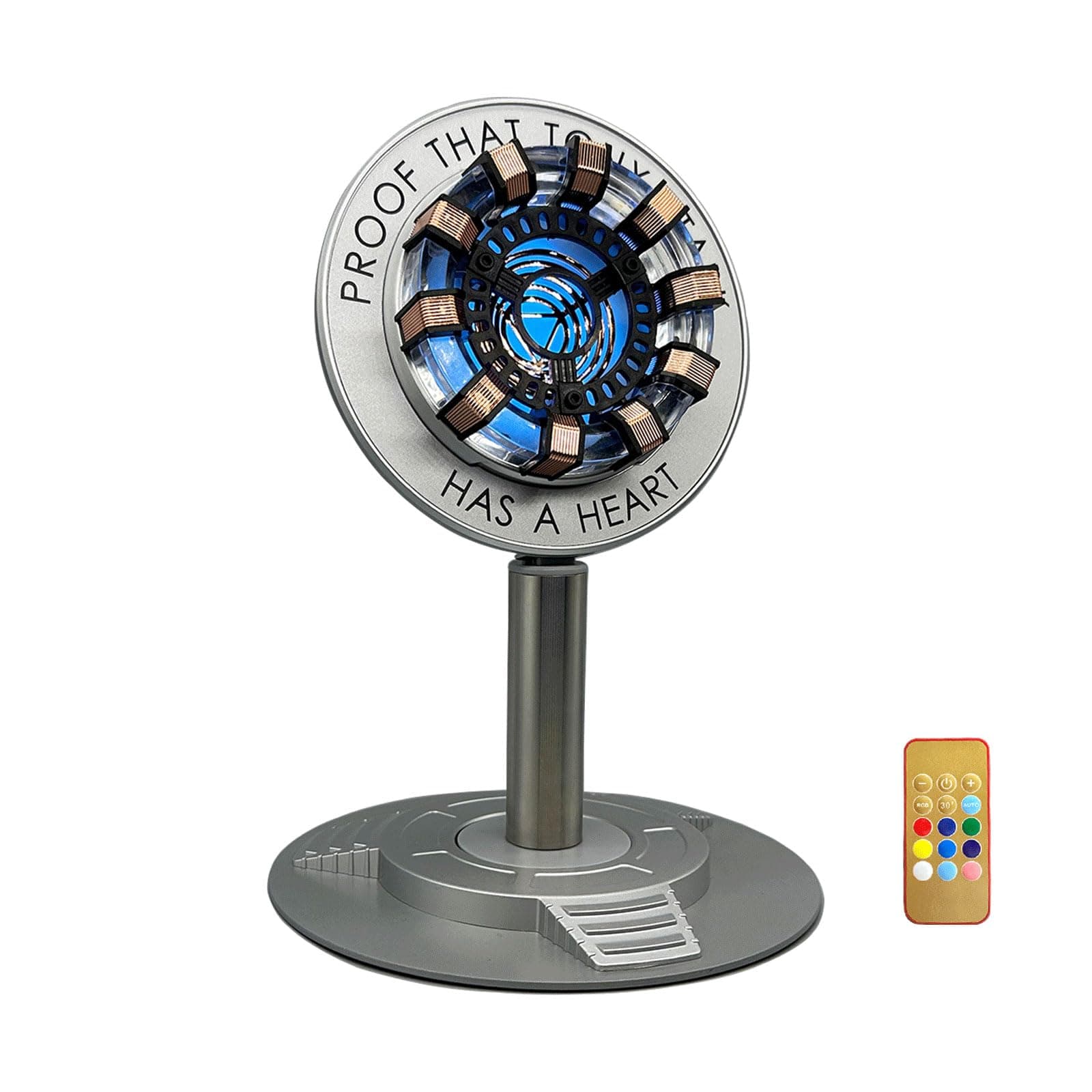 Arc Reactor Light, Rechargeable Superhero Lamp, Multi-Color Cute Table Decor, Gifts for Him(Touch/Remote).