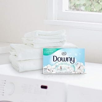 Downy Fabric Sofner Dryer Sheet, Cool Cotton, 250 Sheets