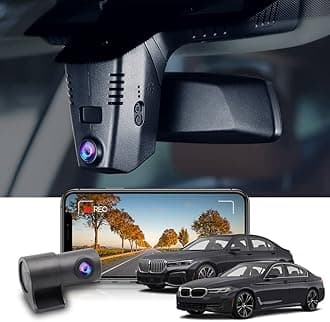 FITCAMX 2K Front and Rear Dash Cam, with 64GB Card, OEM Look Suitable for 2018-2022 BMW 5 7, 1440P+1080P HD Video, Built-in WiFi and APP, G-Sensor, Night Vision, Loop Recording, Plug and Play