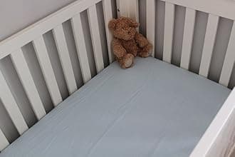 Blue Cot Bed 100% Cotton Flannelette Flat Sheet 100 x 150 cm - 2 Pack