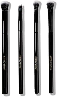 LAURA GELLER Shadow Skills 4pc Eyeshadow Professional Vegan Makeup Brush Set | Apply Eyeshadow & More