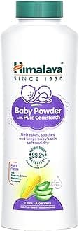 Himalaya Pure Cornstarch Baby Powder 400g | Keeps baby's skin soft and dry | Absorb excess moisture & Reduces Odour
