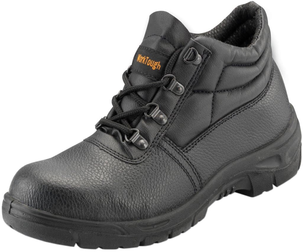 WorkTough 10002A Size-2 Safety Chukka Boot - Black