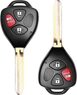 Keyless Entry Remote Replacement Key Fob Fit for Toyota Rav4 2006-2010/Scion XB 2008-2013 Vehicles that Use HYQ12BBY with 4D67 Chip (2 Pack)