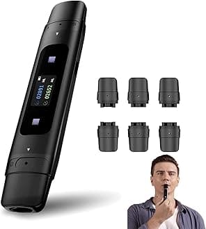 Breathinex - Inex Air Trainer, Inex Air Smart Lung Trainer, Air Flow Breathe Trainer, Improved Breath Control & Stamina, Lower Stress & Anxiety, Used for Singers, Athletes (Black)