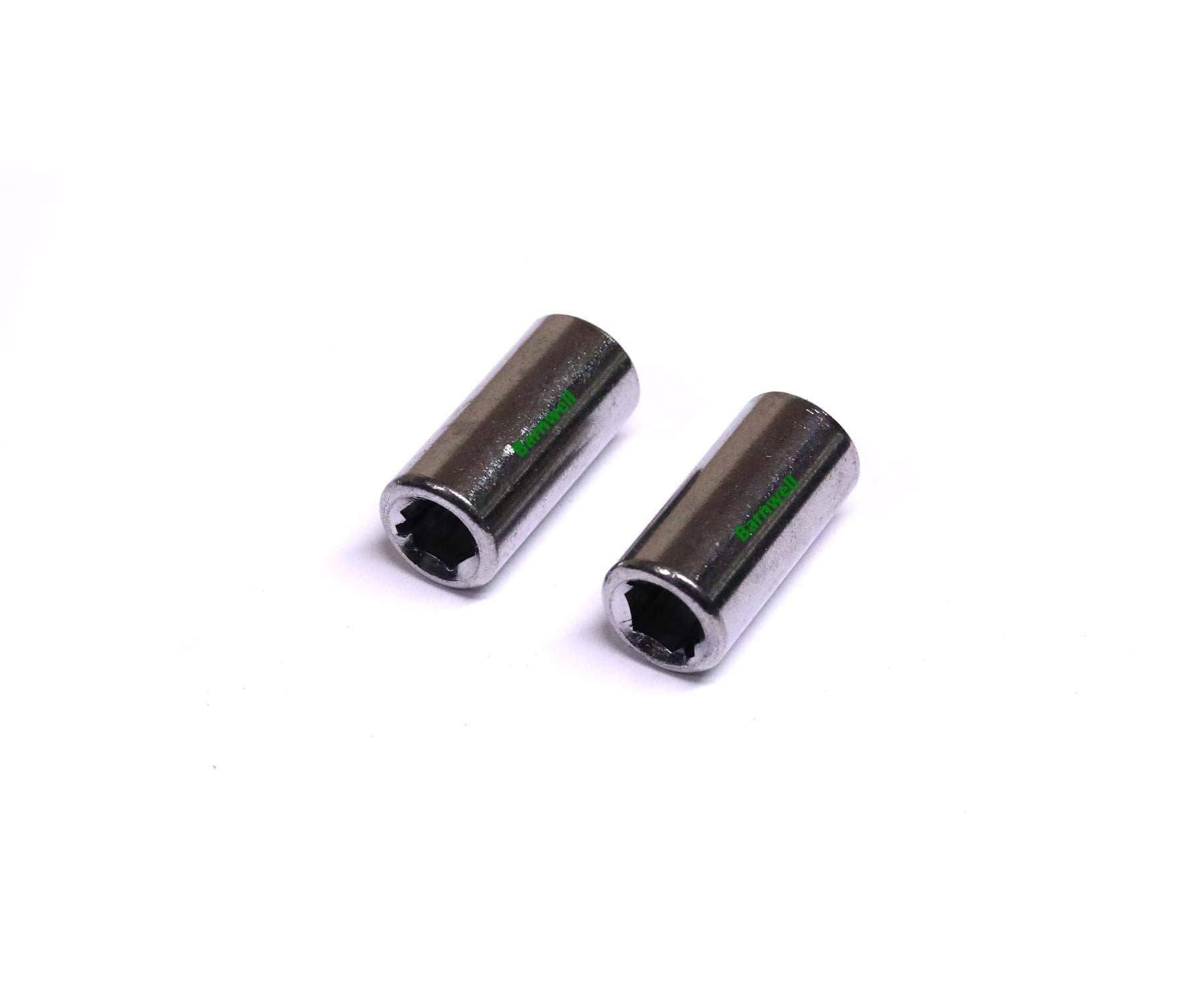 2 x 1/4" Square Drive Bit Adaptor to use 1/4" Hex Screwdriver Bits Spring Held