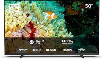 PHILIPS50PUS7607/12 50-Inch 4K LED TV | UHD & HDR10+ | Dolby Vision & Dolby Atmos | Google Assistant & Alexa Compatible