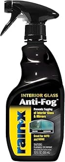 Rain-X インテリアグラス アンチフォグ 355ml 630046 - スプレーして拭くだけ 汚れも落としてくもりを防ぐ – 車内の窓ガラスとミラーのくもり止め、自動車、ご家庭、船舶などで使用可